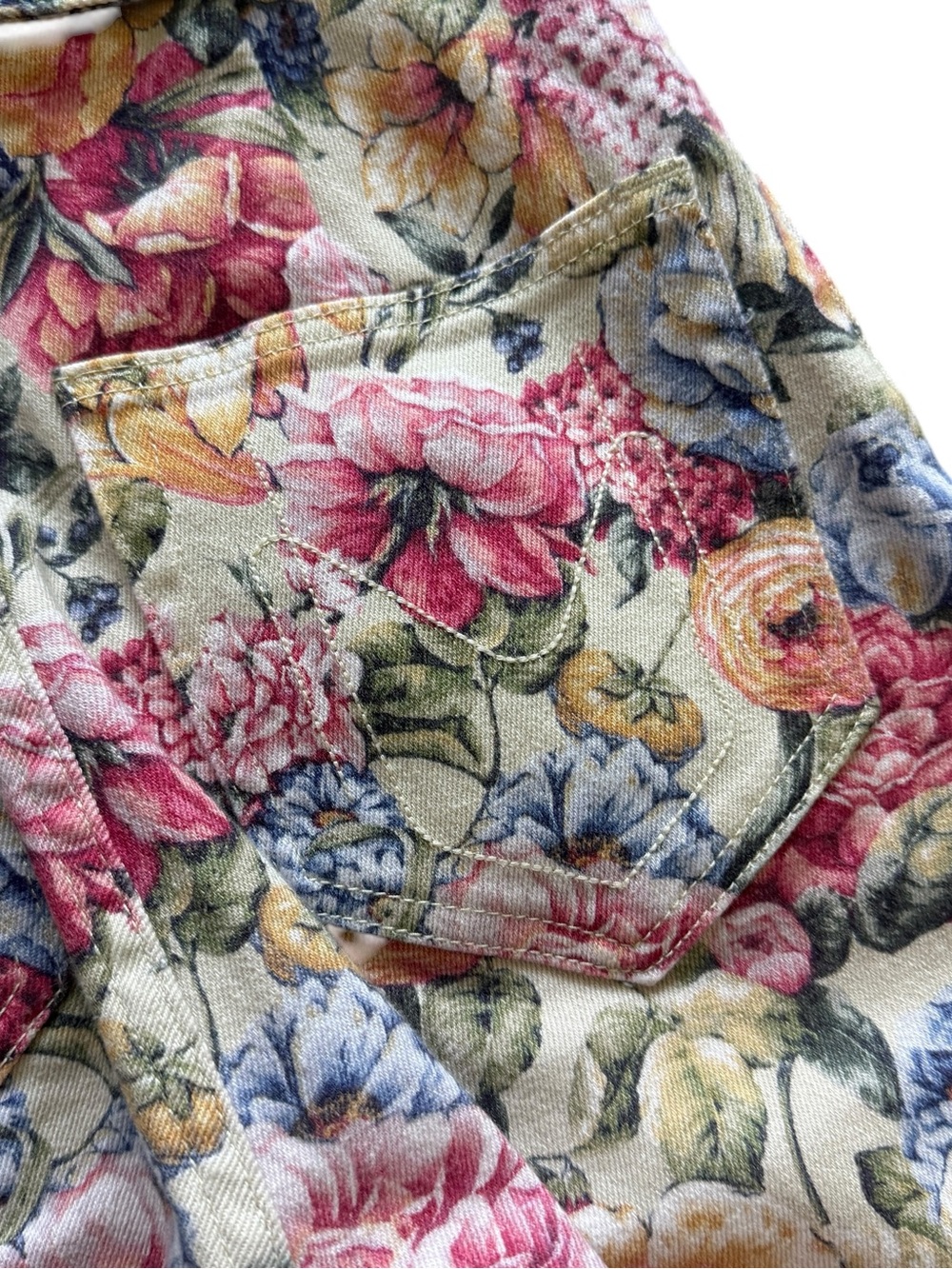 Show Me Your Mumu Jacksonville Floral Denim Belted Jumpsuit S Boho Dusty Meadows - Picture 13 of 15